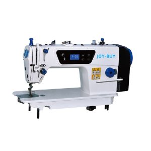 Computerized single head direct drive lockstitch industrial sewing machine